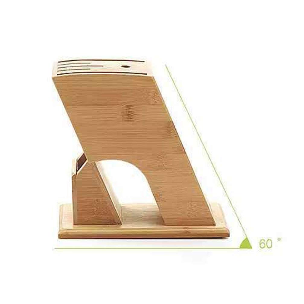 Portacoltelli Obliquo in Legno di Bambù per Cucina, 60°