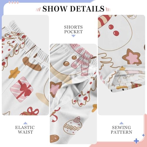 Boys' Pants Winter Christmas Snowman Gifts Long Bottoms Jogger Pants Elastic Waist Trousers with Pockets S-XL4