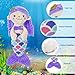 Athoinsu 12'' Purple Mermaid Stuffed Animal Soft Cute Adorable Mermaid Princess Plush Toy Doll Birthday Children's Day Decors for Toddler Girls (Purple)