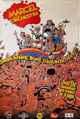 Poster 80X120Cm Marcel Et Son Orchestre 2003 souvenir concert