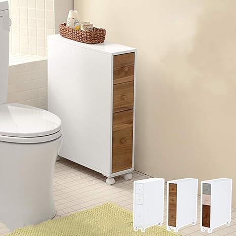 Amazon スリム トイレラック 選べる3タイプ トイレ 収納 隙間収納 トイレ用品 トイレットペーパー収納 白 ホワイト ナチュラル 掃除用具収納 ラック サニタリー収納 かわいい おしゃれ トイレ収納 掃除用具入れ ホワイト トイレ収納 オンライン通販