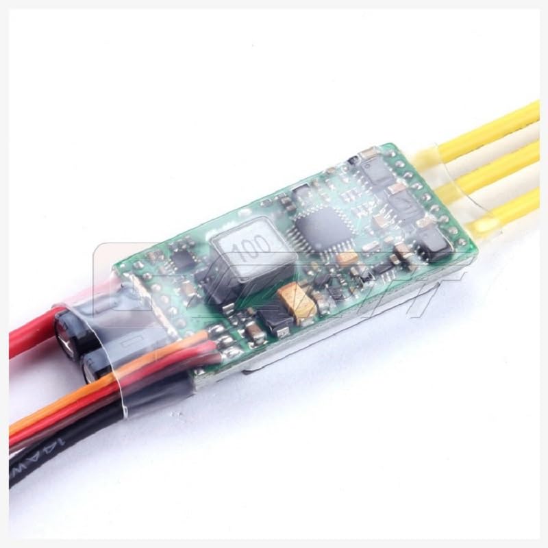Back view of the YPG 40A ESC showing electronic components