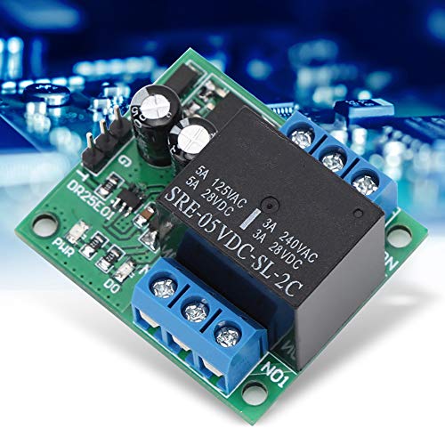 DR25E01 DPDT Relay Module Double Pole Double Throw Self Locking Bistable Relay Board Locking Delay On Off Time Switch Super 555 Timer(DC6-24V) (DC6-24V)
