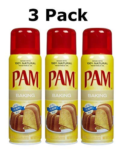 PAM Baking Cooking Spray 5 oz (Pack of 3)