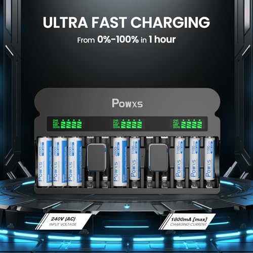 Powxs MKTBA Rechargeable Aa Aaa 9V Battery Charger thumb #2