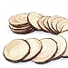 Goodlucky 50pcs 2"-2.5" Unfinished Natural Wood Slices Circles with Tree Bark Log Discs