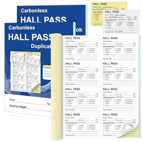 Carnet de notes en carbone pour étudiants et écoles avec double page amovible sans carbone