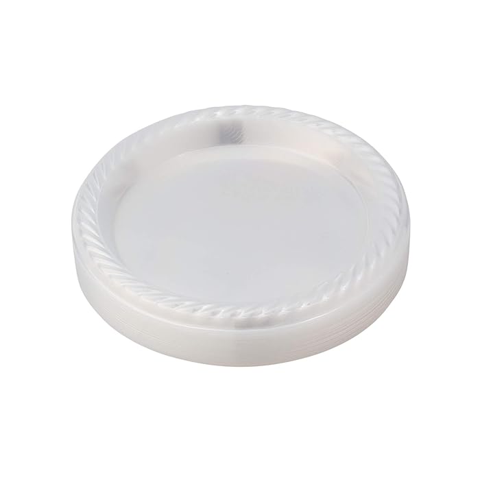 Buy Clear Plastic Plates, Disposable 9 Inch Clear Dinner Plates 40