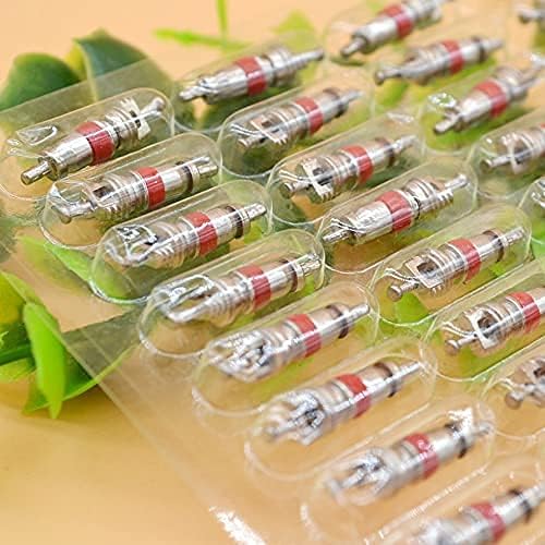 Miniatura 5 de QISF 200 núcleos de válvula de neumáticos de alta calidad, repuesto de pieza de núcleo de vástago de válvula, universal para la mayoría de
