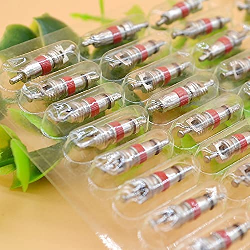 QISF 200Pcs Premium Tyre Tire Valve Cores - Valve Stem Core Part Replacement, Universal for Most Automotive, RV, ATV & Air Conditioning, Motorcycles and Bicycles