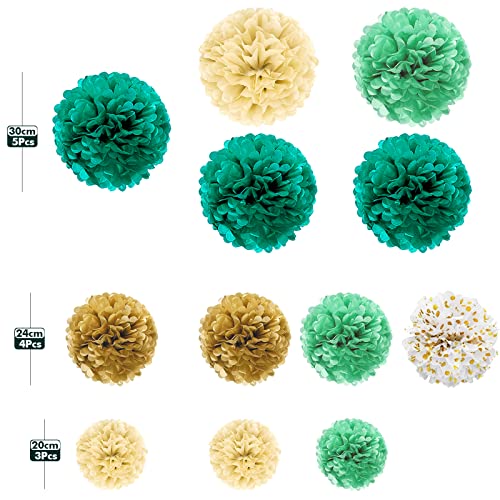 IYinJuan Set di 12 Pompon Decorativi in Carta