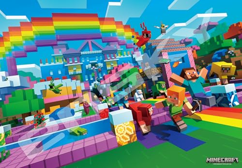 GXJC(ENSKY) MINECRAFT }CNtg Fʂ̐E 51×73.5cm WO\[pY 1000s[X JIGSAW PUZZLE 1000T-308 3ˈȏ