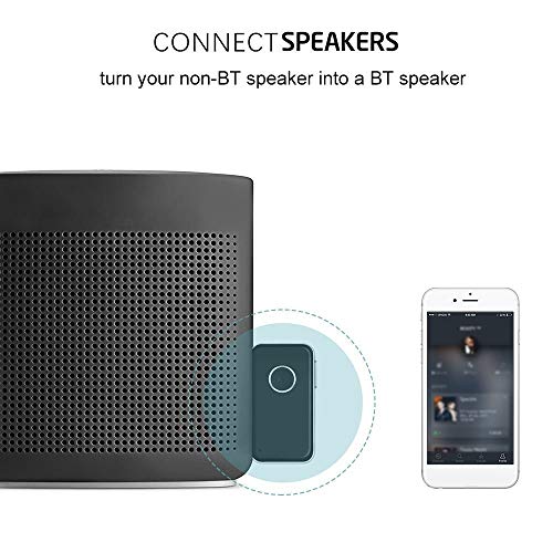 Sangmei Adaptador mini receptor de áudio de música sem fio BT 4.1 3,5 mm Áudio estéreo de música mão