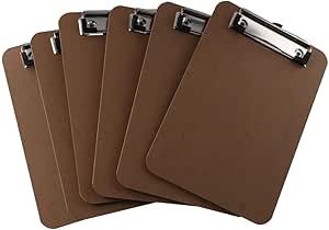CONEHOY 60 Pcs Mini Wood Clipboard Bulk 8 X 4 '' Check Presenters Clipboard Half - View #6