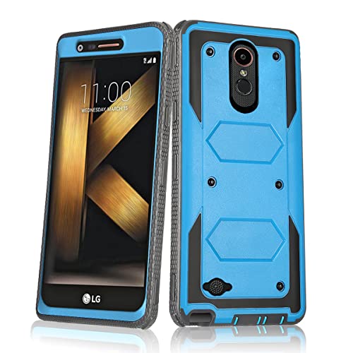 Asuwish Phone Case for LG K20/K20 Plus/K20 V/Harmony/V5/K10 2017/Grace LTE Cover Hybrid Shockproof Full Body Heavy Duty Cell Accessories LGK20Case LGK20Plus LGK20V K20V K 20 20K K20+ Women Men Blue