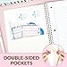 SUNEE Spiral Notebook, 1-Subject, College Ruled Paper, 8