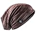 Produktbild Ruphedy Herren Mütze Slouchy Skull Cap Sommer Dünn Baggy Oversize Strick Hat B301 -  Braun -  MEDIUM