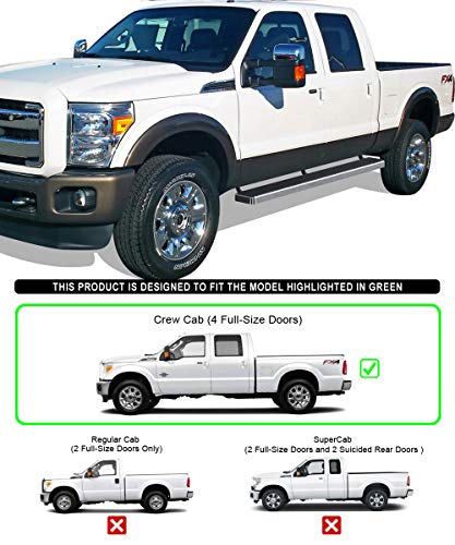 Estribos de acero inox 304 6in para Ford F250 F350 miniatura 2