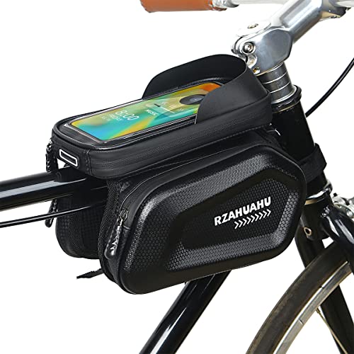 Souke Sports Fahrradtasche Lenker, Fahrradzubehör für Handy, Wasserdicht Fahrradtasche Rahmen, Staubdicht Fahrrad Rahmentasche, Fahrradtasche für Smartphone unter 7 Zoll Cover