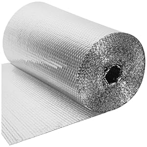 BLOSTM Radiator isolatiefolie – Bubble Isolatie Folie Reflector Dikke Warmte Reflecterende Bubble Wrap Radiator Folie Reflector met Zelfklevende Pads Bespaart energie en geld