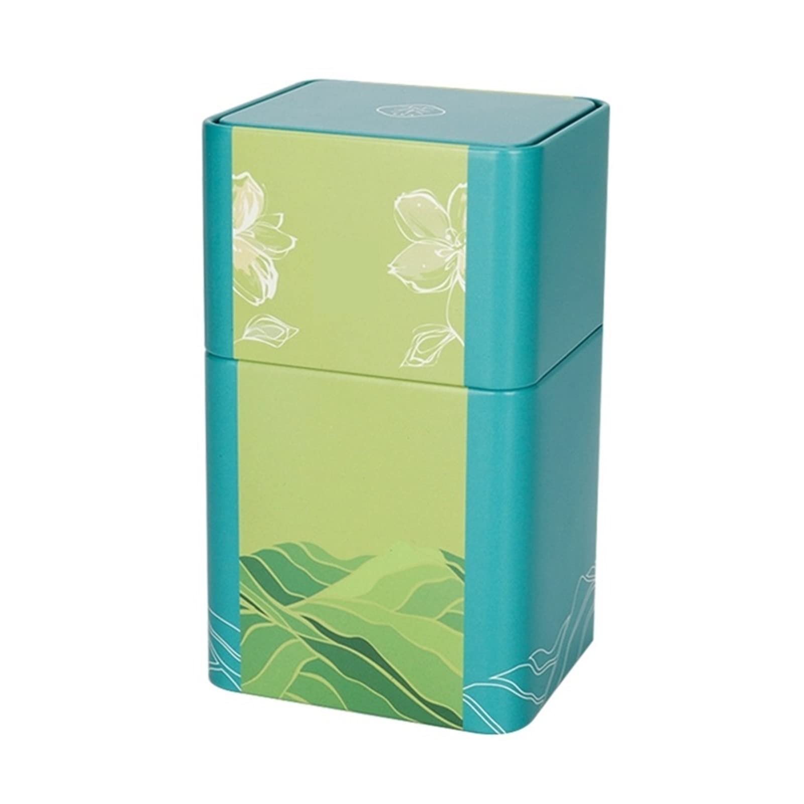 JINGYAN Tea Storage Jars Rectangle Tea Storage Containers Tins Food Container Candy Cans Jar