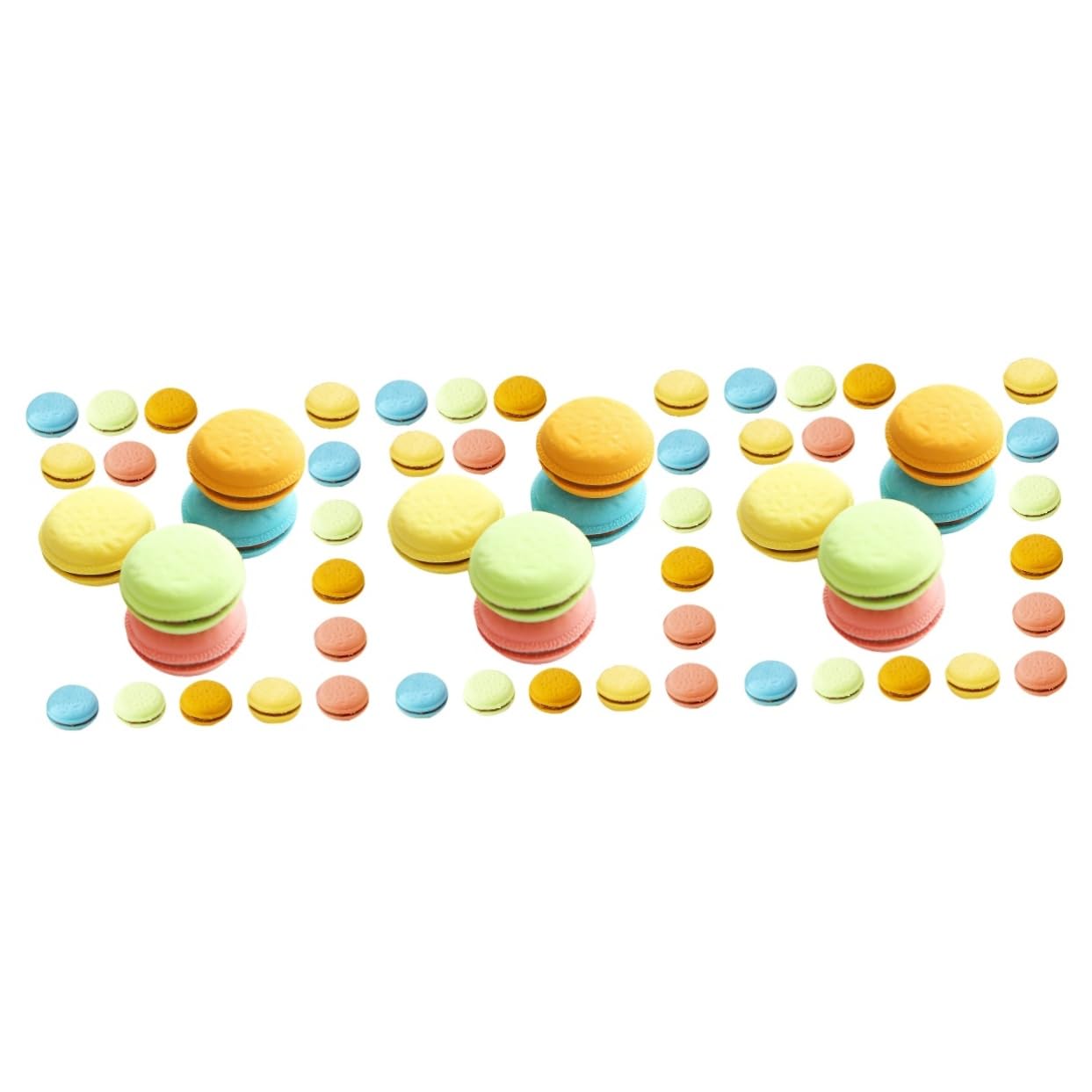 NUOBESTY 3 Ensembles Gomme Macaron Gomme Enfants Gomme À Effacer Marqueurs Effaçables À Sec D'exposition Gommes Effaceurs Erasers pour Enfants D'étudiants Caoutchouc 4 Boîtes*3