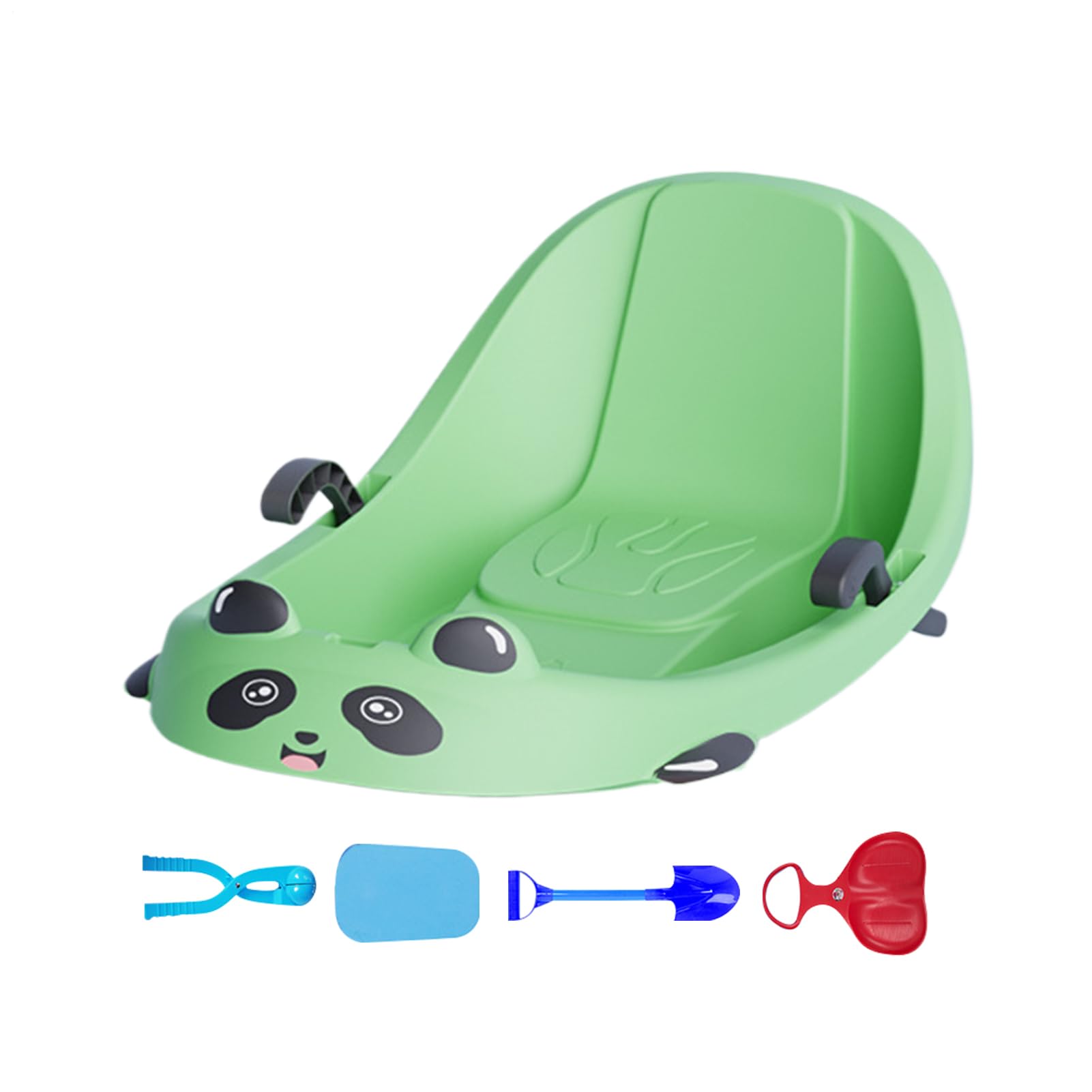 Luge à neige – Sports d'hiver familiaux – Frein intégré pour enfants | Luge d'extérieur pour filles et garçons d'âge préscolaire, parc des collines enneigées, aire de jeux dans le jardin