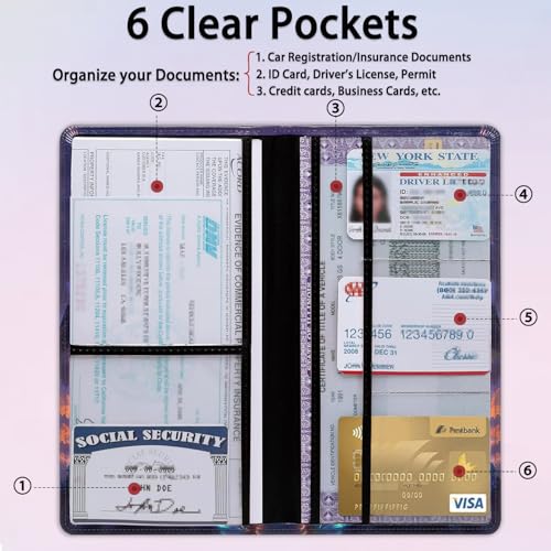 Portadocumentos para Auto PU Impermeable miniatura 2