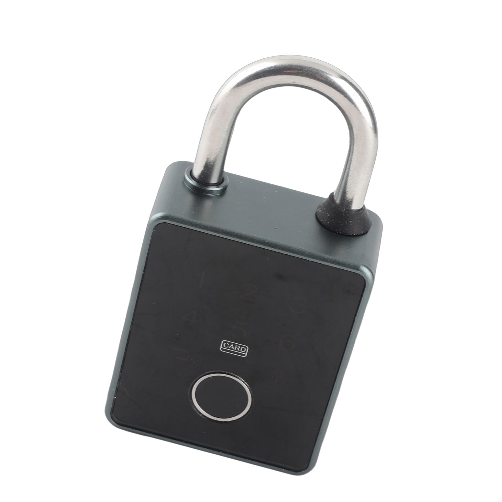 Cryfokt Candado de Huella Digital Biométrico Inteligente sin Llave, Cerradura de Seguridad Exterior Resistente para Gimnasio, Escuela, Oficina, Aleación de Aluminio (APLICACIÓN DE BLOQUEO TT)