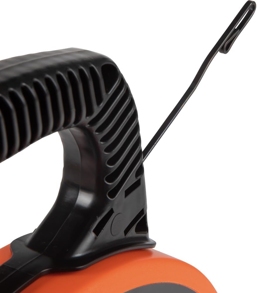 Klein Tools 56333 Electrical Fish Tape, Steel Wire Puller with Double Loop Tip, Optimized Housing and Handle, 1/8-Inch x 120-Foot