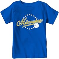 Vista 40 de Camiseta infantil de estilo retro vintage para fanáticos del béisbol