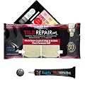 MagicEzy Tile RepairEzy - Grey - Porcelain Tile Repair Kit - Fix Cracked or Chipped Ceramic Tiles Fast - Thick Structural Repair Filler, Putty and Adhesive for Tiles (Gray)