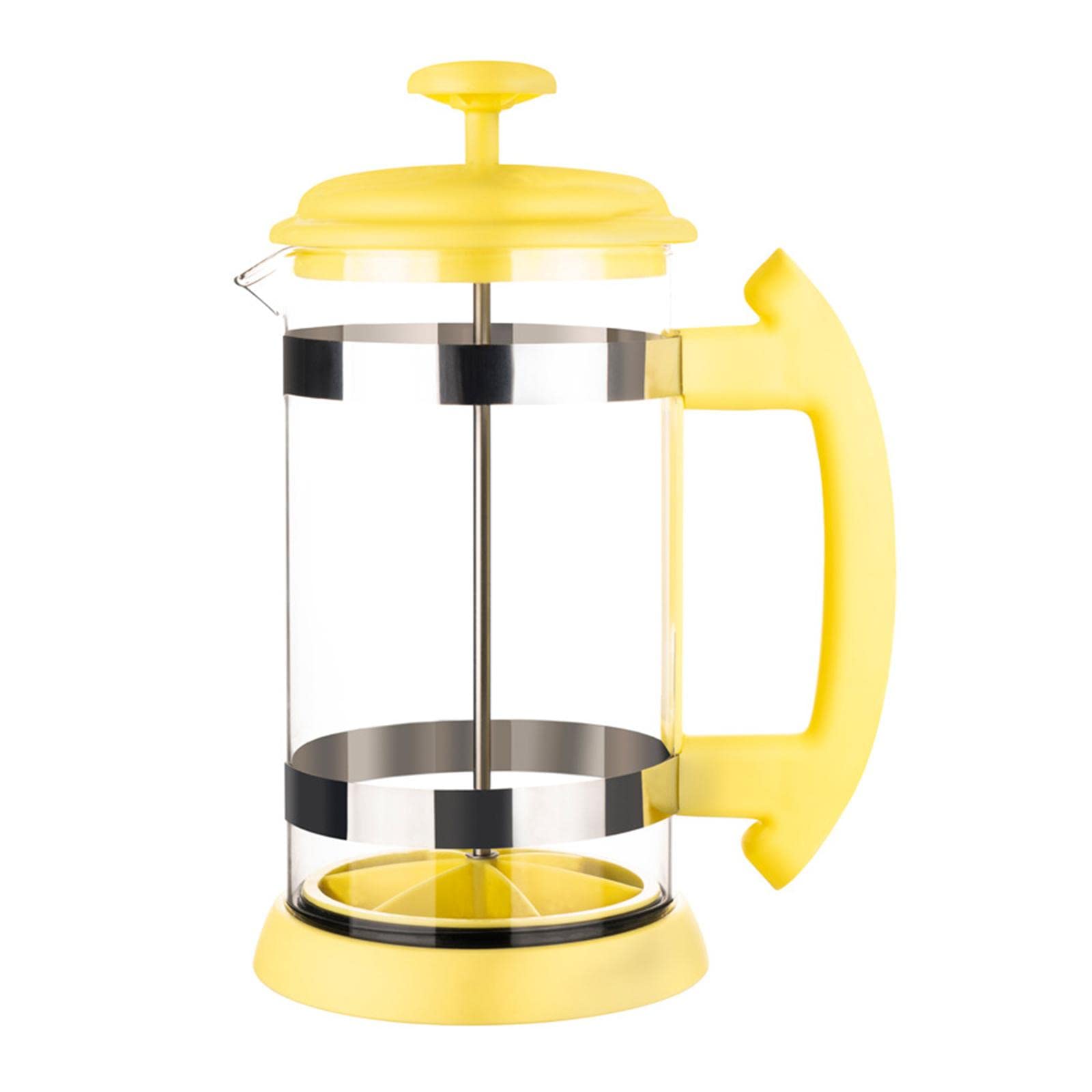 Caffettiera in Vetro Borosilicato Resistente al Calore, Giallo