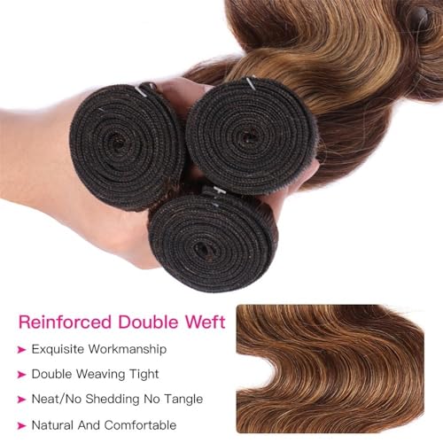 Gruby Zestawy Body Wave P4/27 z zapięciem koronkowym 4x4 HD 3 4 zestawy dla Daily