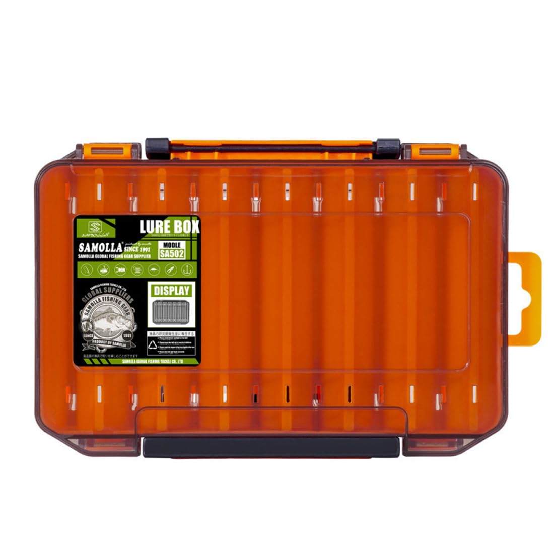 NHQZ 1 Pieza Bolsa de Pesca, Caja de Aparejos de Pesca, Caja de Caña de Pesca, Cebo de Pesca Portátil, Naranja, L, Herramientas Esenciales para Pescadores, Adecuado para Almacenar Varios Cebos