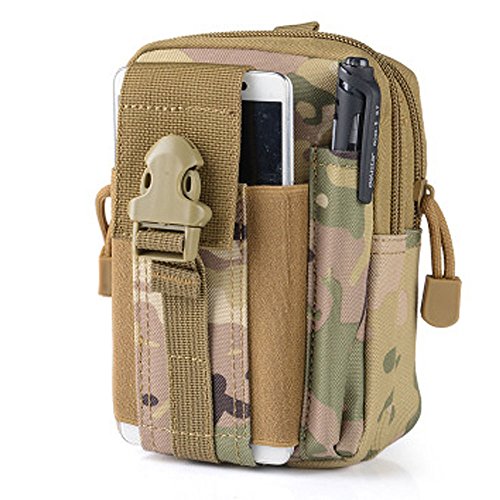 FiveloveTwo Mujeres Hombres Pequeña Riñoneras de Marcha Nylon Bandolera Paquetes De Cintura Pierna Bolsas táctico Pierna Banana Macutos de Senderismo EDC Pouch Waist Bag Cover