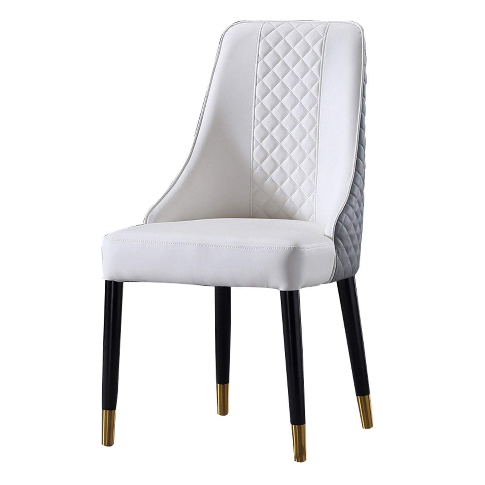 Chaise de cuisine en bois massif et similicuir pour repas en famille