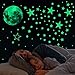 Adesivi da Parete Fluorescenti,435 Pezzi Stelle Luminose e Luna Fluorescente Adesivi Murali,Adesivo Luminoso con Stelle e Luna per La Decorazione Del Soggiorno Della Cameretta Dei Bambini