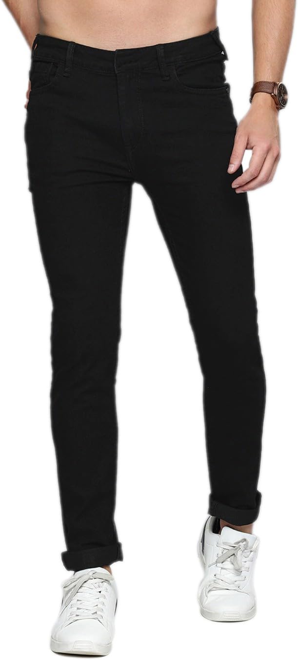 GoSriKi Regular Men Black Jeans ()_Oak_Men_BLK_1001_ in black