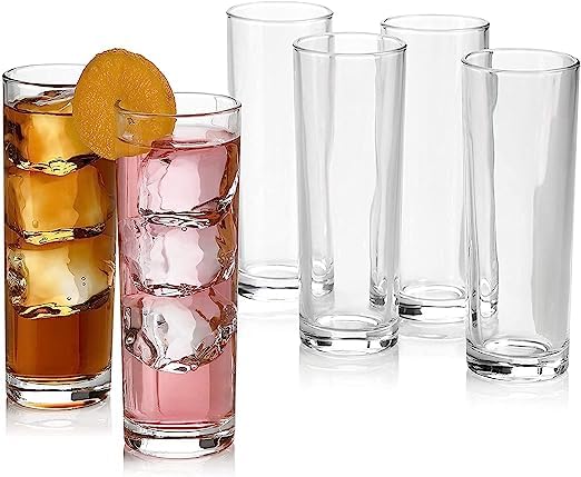 Image of Sharma Enterprises Premium Transparent ADB Glasses,Beer Juice Mocktail Lassi,Glasses for Better Head Retention, Aroma and Flavor,Crystal Glass Juice Tumbler,300 ml, Set of 4 G
