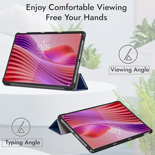 Image of Robustrion Cover for Lenovo Tab 10.1 inch 2025 Cover Case, Trifold Flip Cover Case for Lenovo Tab 10.1 inch Tablet Cover TB-311FU /311XU - Navy
