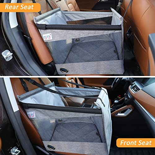 Dog Car Seat for Pet Travel with Waterproof Pad, Half seat Dog Hammock,Harness Hook, Breathable Mesh, and Adjustable… - Image 6