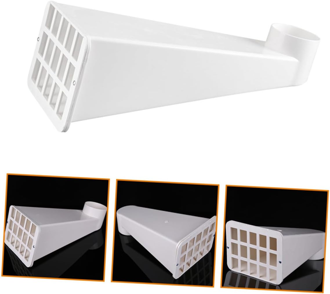 Gadpiparty Side Mounted Downspout Diverter Durable Rain Gutter Drainage System for Wall Drainage Water Collection Kit for Shed Prevents Rainwater Backup