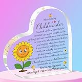 QMVMV Kindermütter Acrylschild für Damen und Herren, Weihnachten, Geburtstag, Erntedankfest, Geschenk zum Jahresende, perfekt für Schulabschied, Schulende, Vorschule, Abschied, Kindergartenabschluss