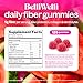 Belli Welli Fiber Gummies Supplement with Added Probiotics, Collagen and Electrolytes for Regularity and Bloat Relief, Watermelon, 120 Count