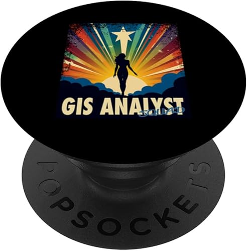 Miniatura 1 de GIS Analyst Funny Female Hero Job Women PopSockets Standard PopGrip