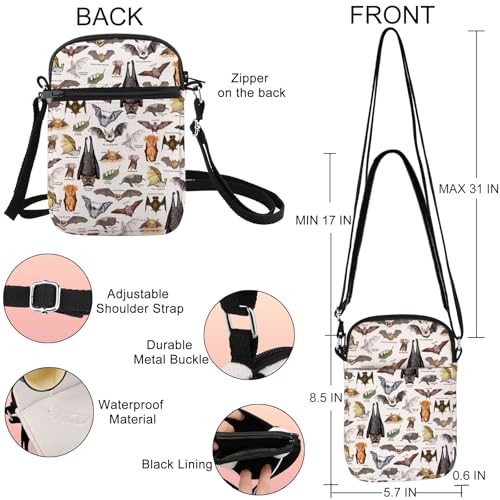 G2TUP Bat Crossbody Bag Bat Themed Gifts Bat Species Gifts Vampire Bat Gift Bat Lover Shoulder Bag2