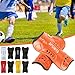 clinmday Soccer Shin Guards High Strength Impact Resistant Breathable Lightweight Calf Protection Youth Soccer Shin Pads for Shin Splint Baseball Boxing Kickboxing MTB, Lightweight Orange Adult