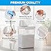 [3 Pack] Liquid Laundry Detergent Dispenser for Laundry Room Organization and Storage, 61oz Large Capacity Laundry Soap Containers with 12 Removable Labels, BPA Free & PET Plastic Clear