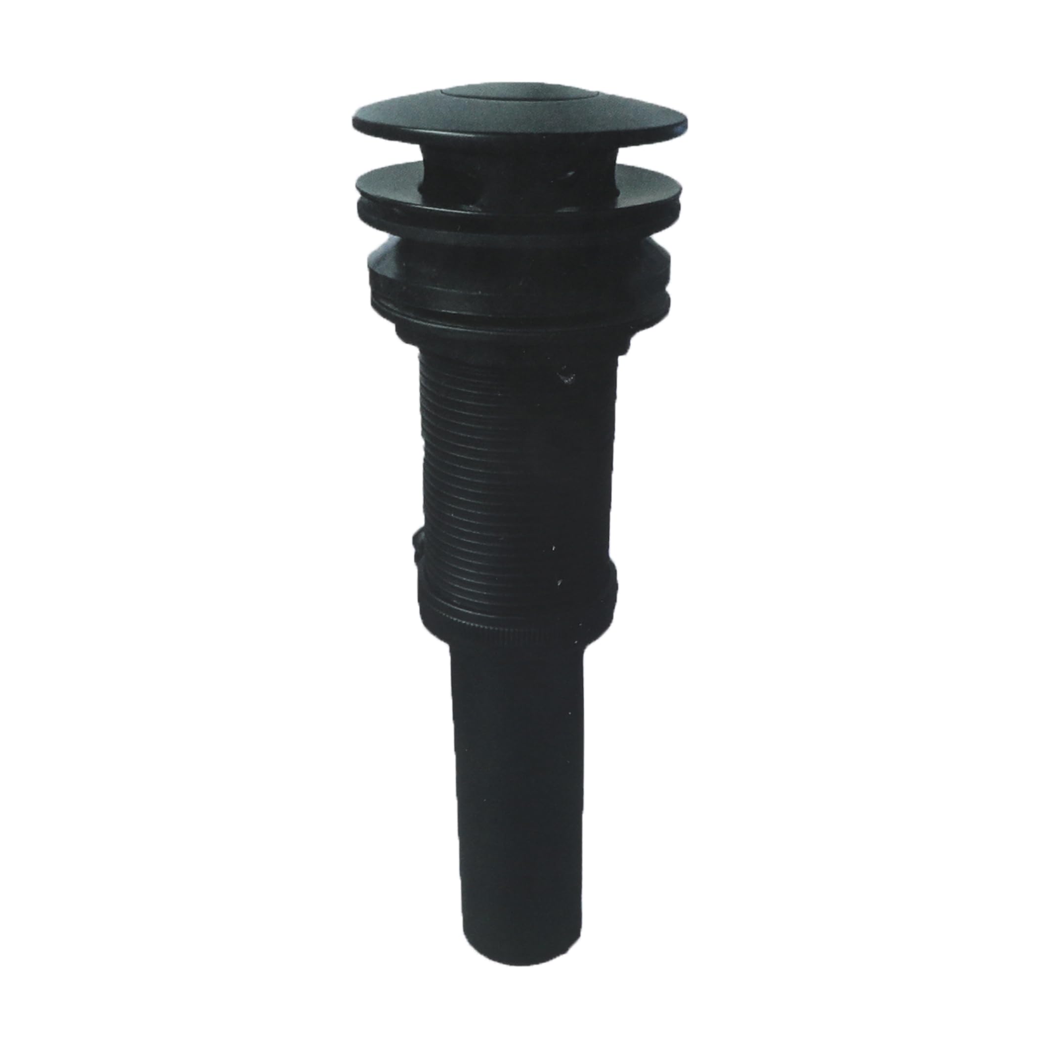 Danco 12117A Bonde d'évier décorative à bouton poussoir Noir mat
